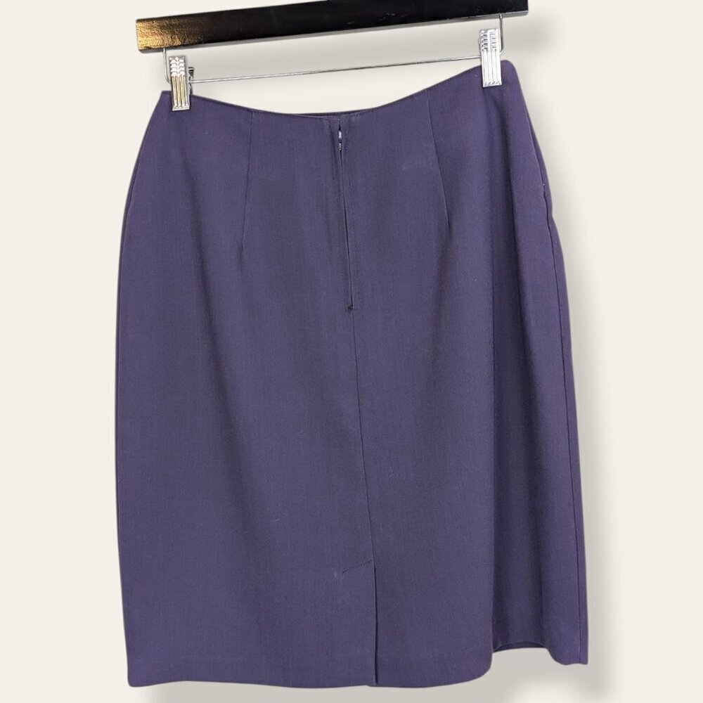 V. Pariscope Purple Pencil Skirt - Picture 7 of 8